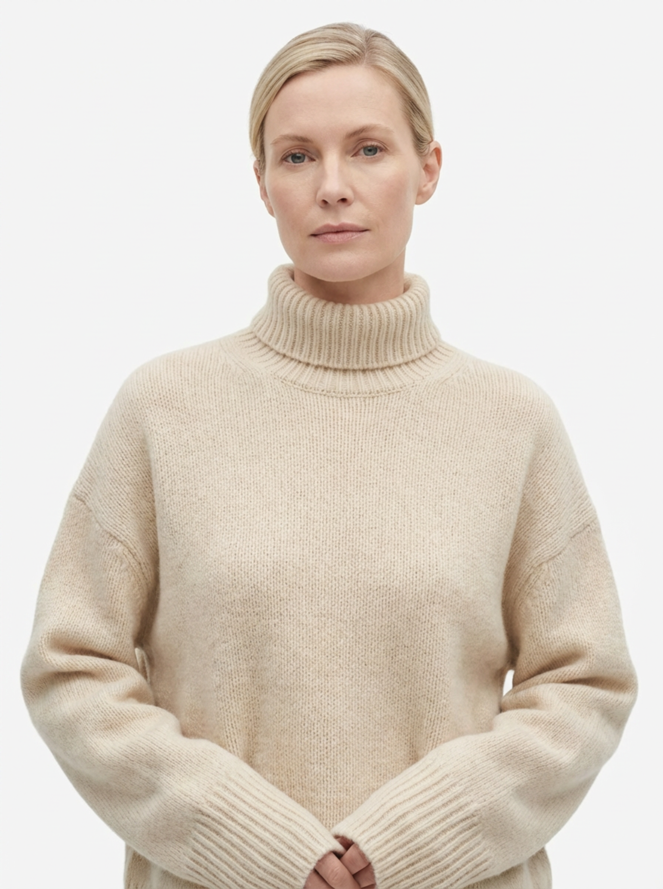 Turtleneck Sweater Women Classic Fit