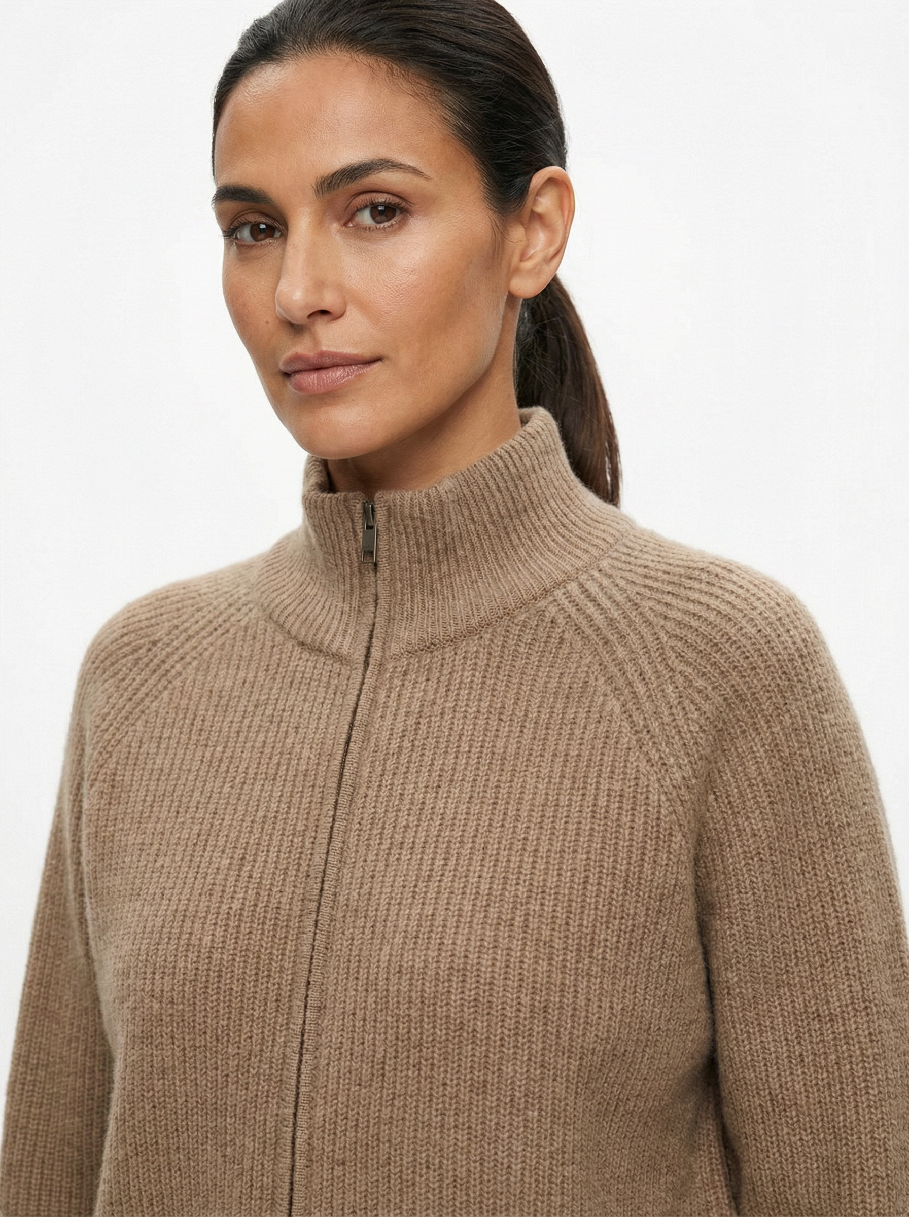 Cardigan Women Full-Zip Front Tailored Silhouette