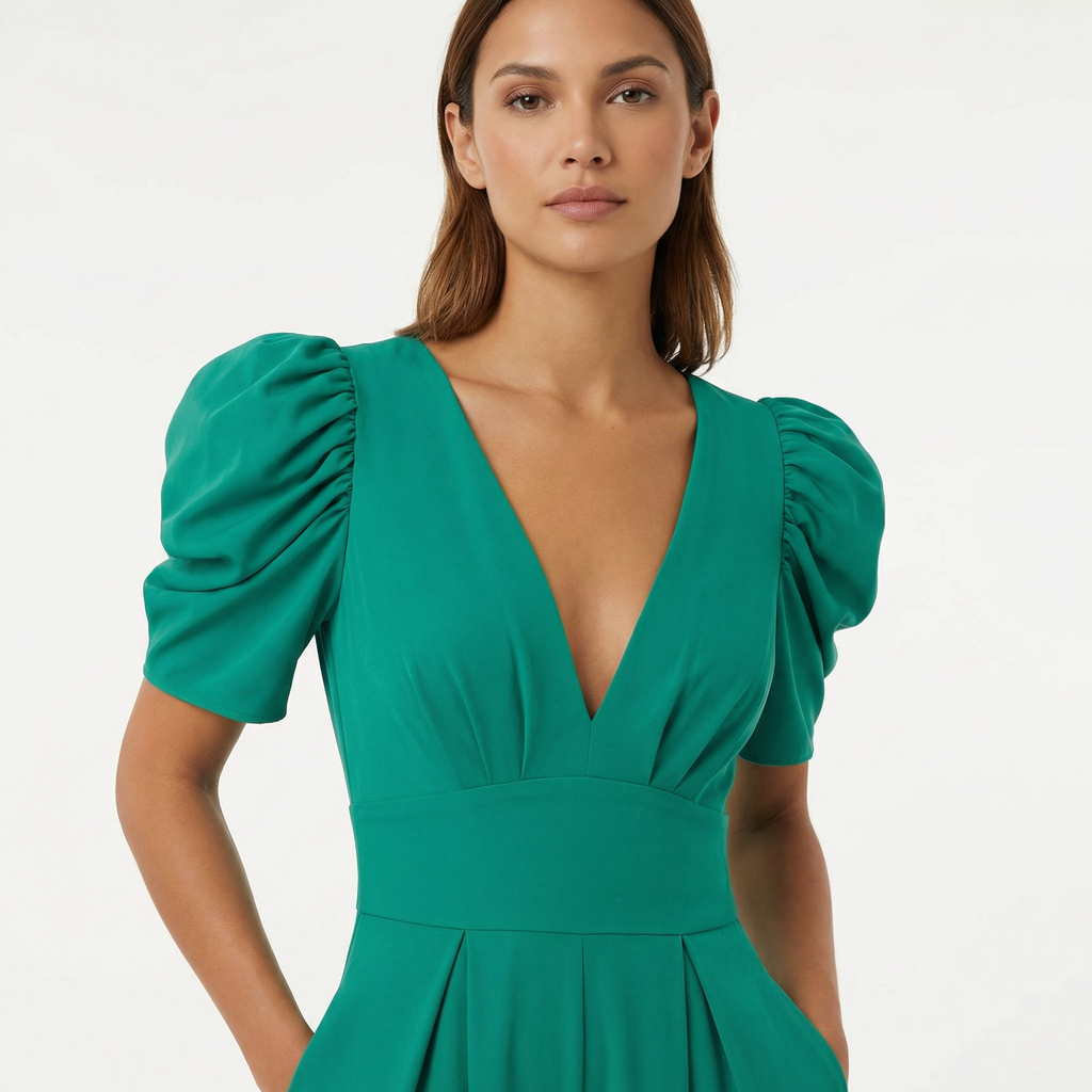 Jumpsuit Women Elegant Long Cut Tailored Design