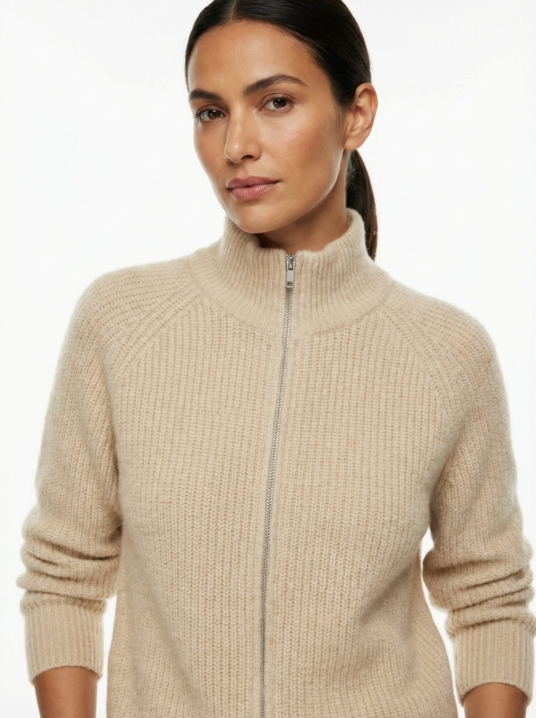 Cardigan Women Full-Zip Front Tailored Silhouette