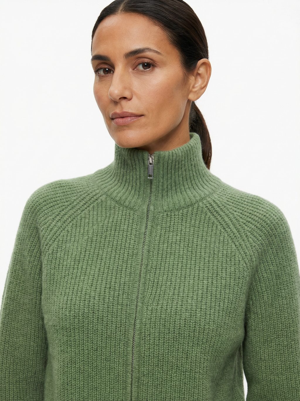 Cardigan Women Full-Zip Front Tailored Silhouette