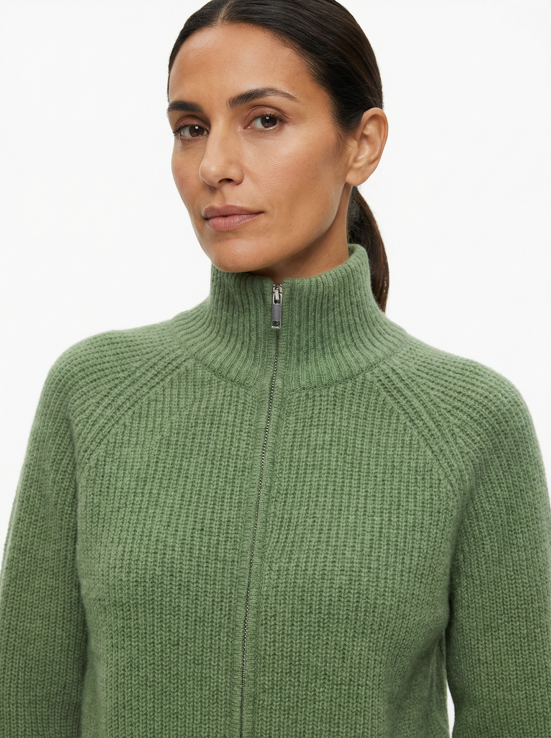 Cardigan Women Full-Zip Front Tailored Silhouette