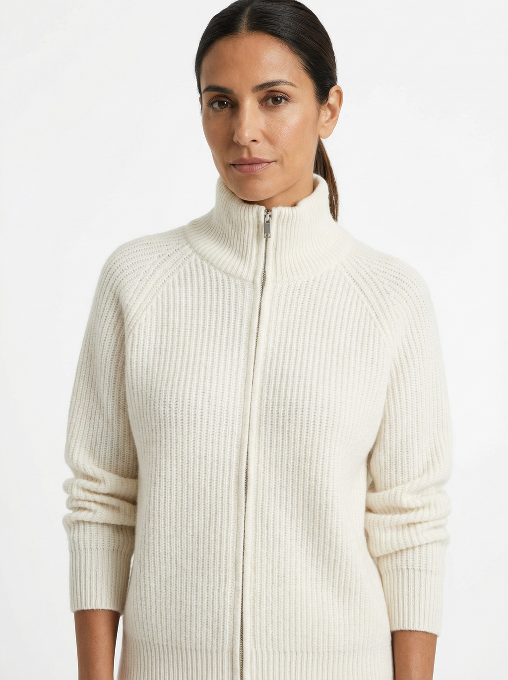 Cardigan Women Full-Zip Front Tailored Silhouette