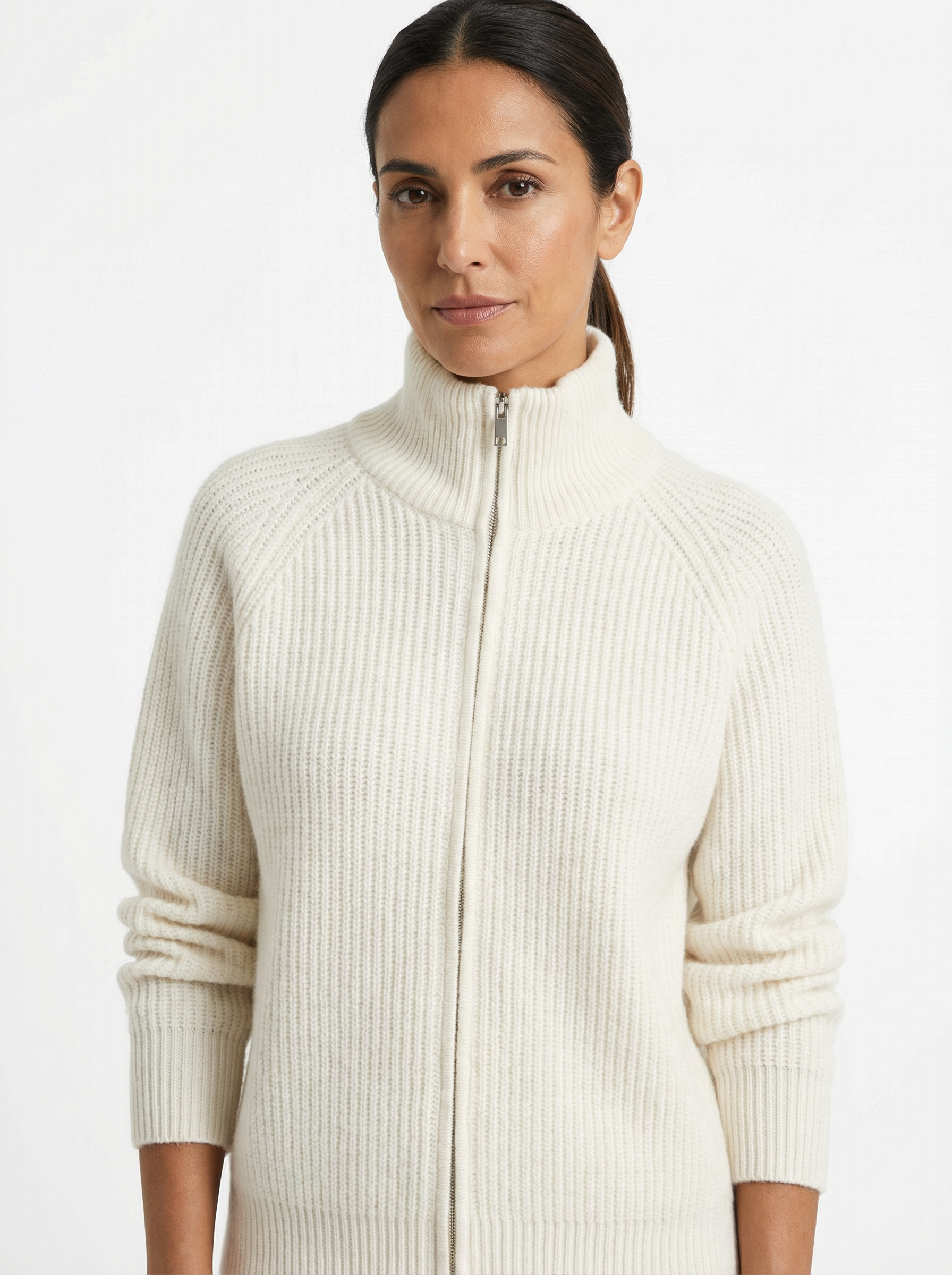 Cardigan Women Full-Zip Front Tailored Silhouette