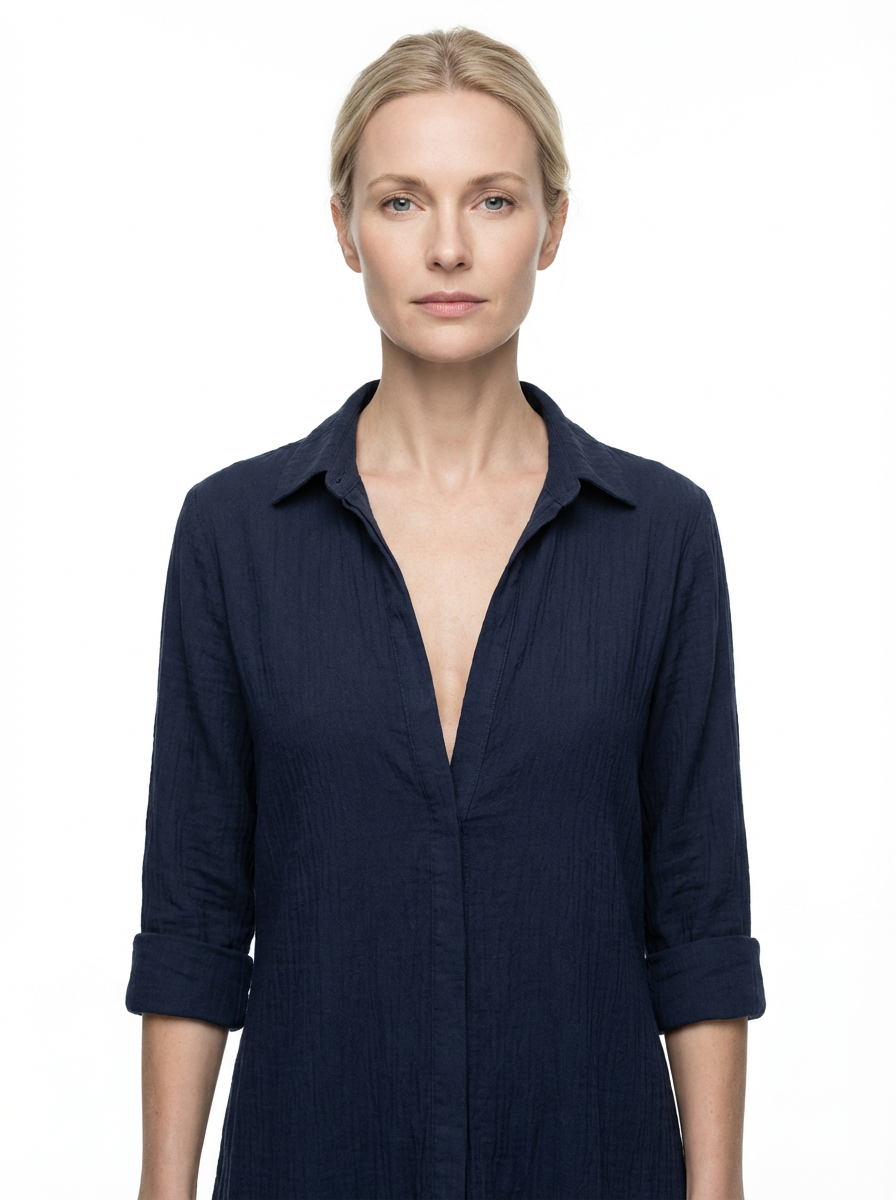 Maxi Dress Women Lapel Collar Belted Single Breasted Long Sleeve