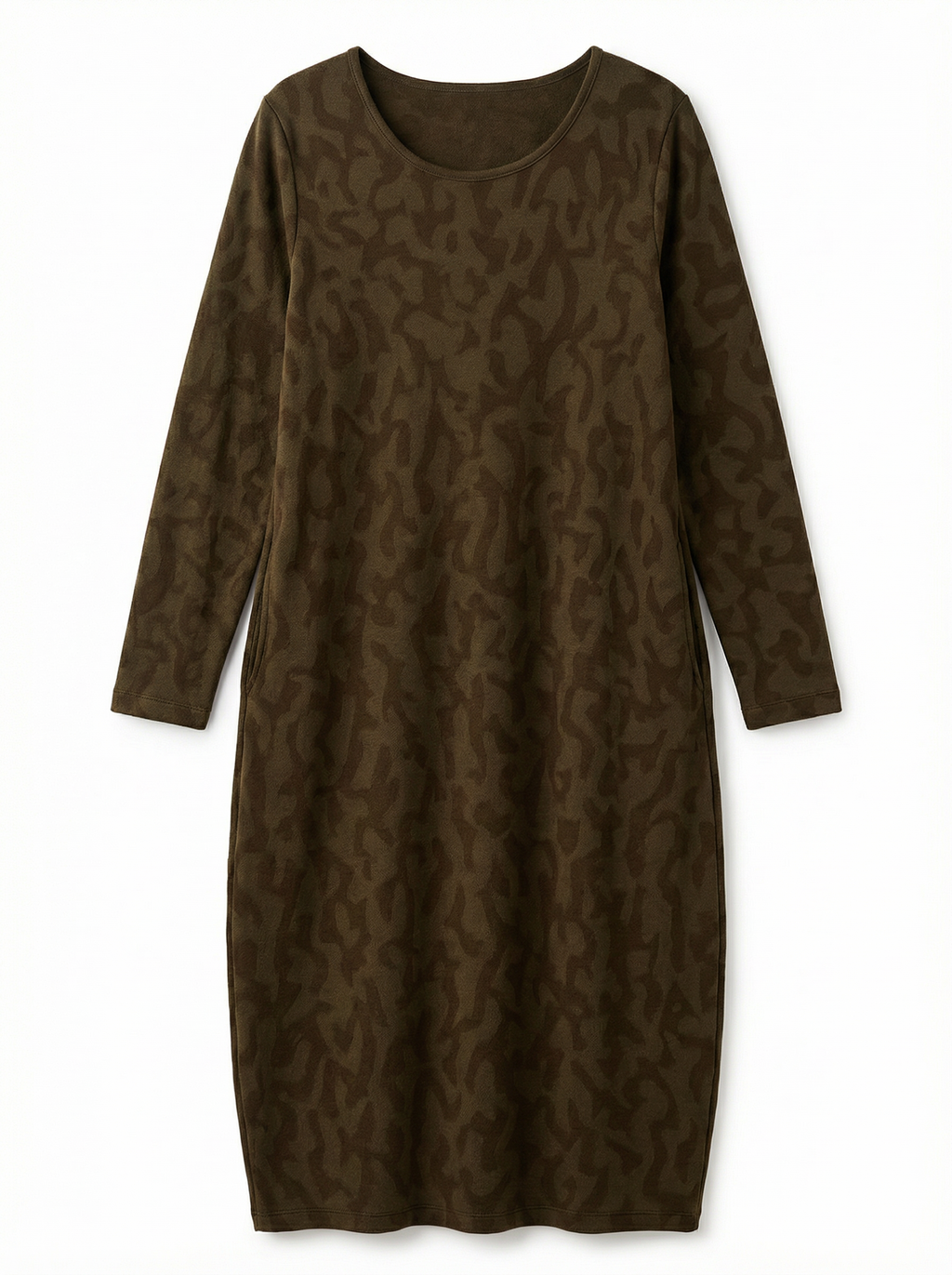 Women’s Classic Winter Dress with Full Sleeves & Relaxed Cut