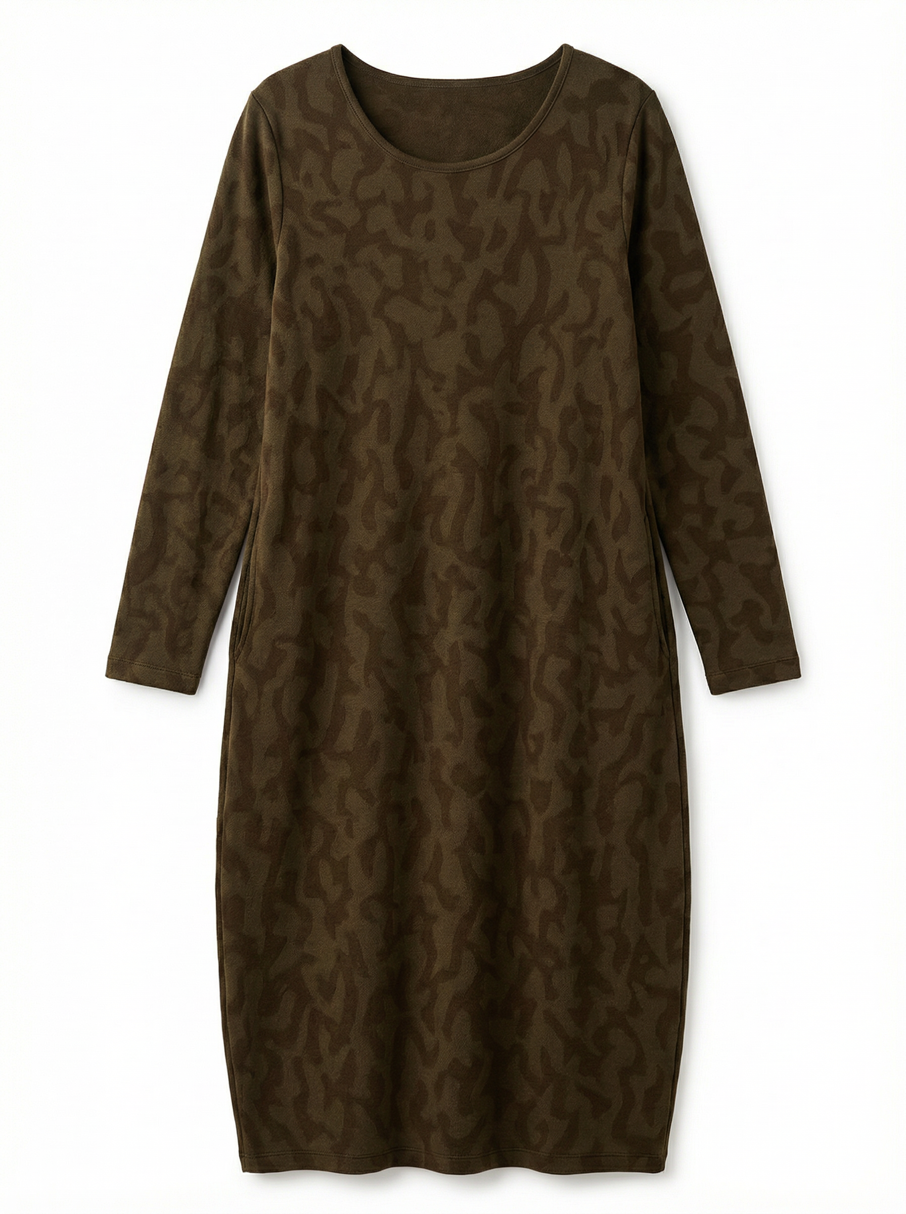 Women’s Classic Winter Dress with Full Sleeves & Relaxed Cut