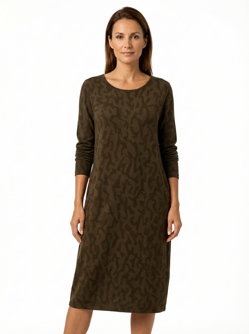 Women’s Classic Winter Dress with Full Sleeves & Relaxed Cut