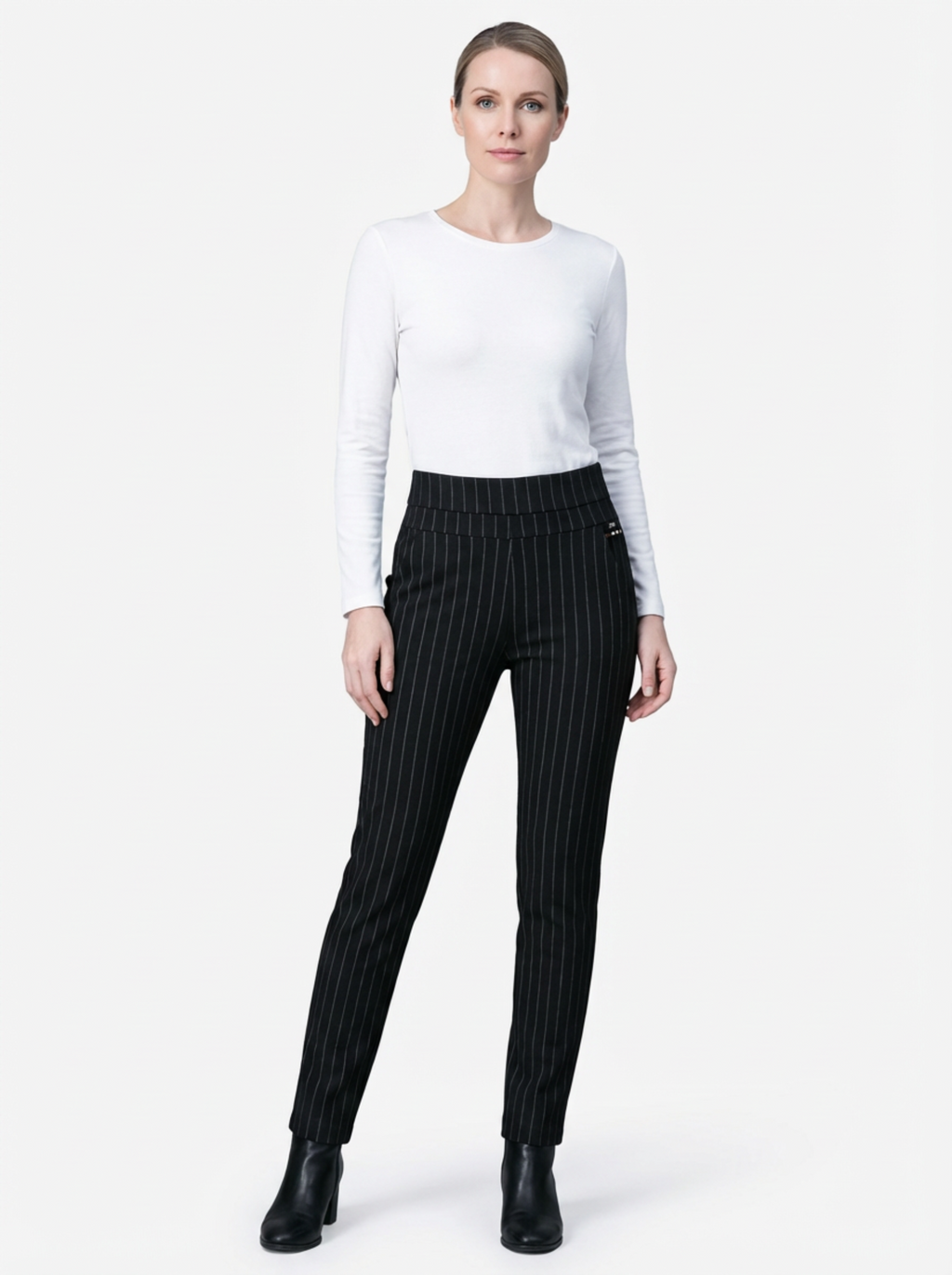 Pants Women High Waist Stretch Tailored Fit