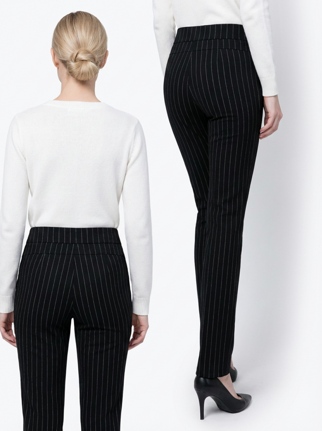 Pants Women High Waist Stretch Tailored Fit