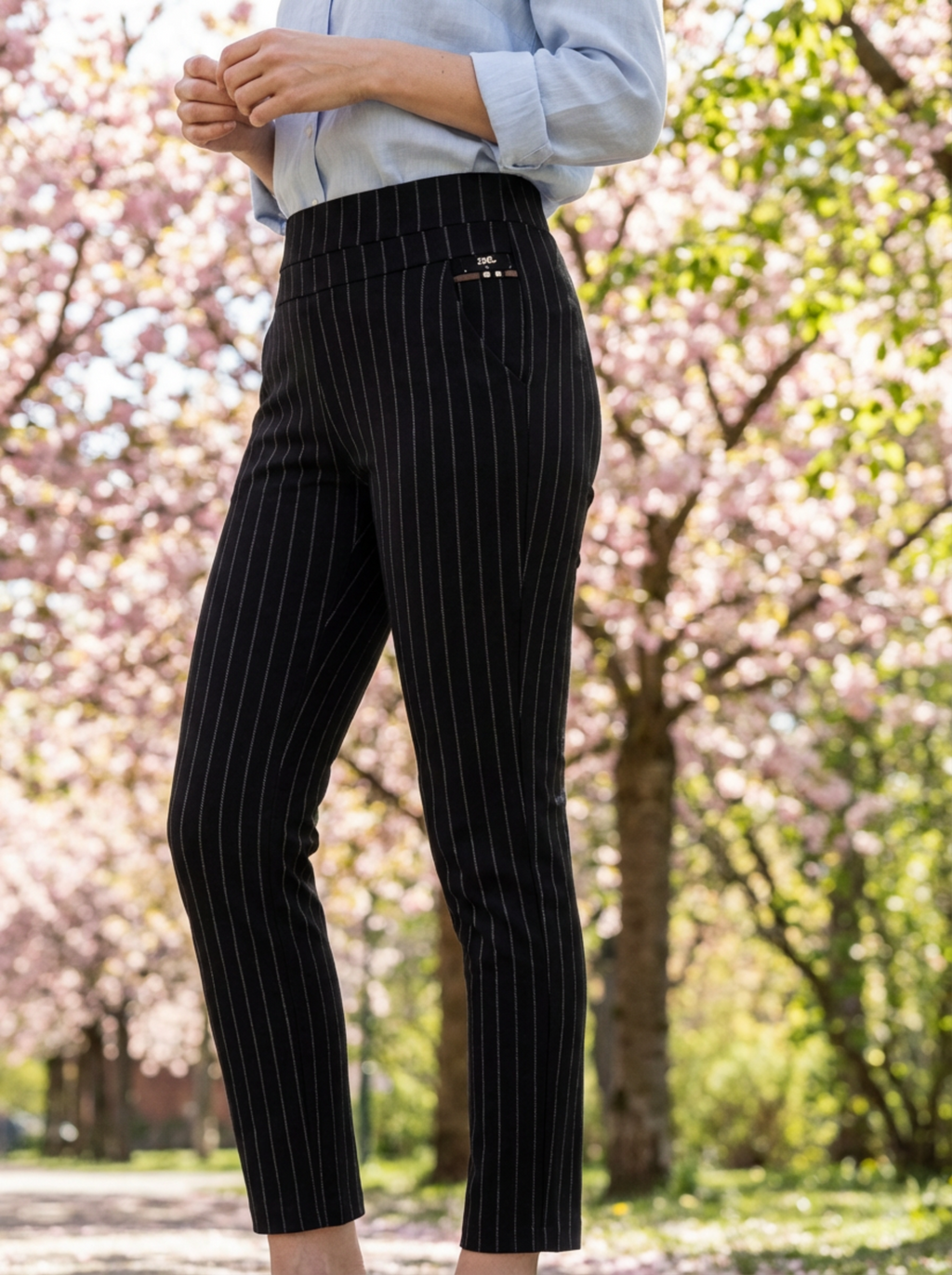 Pants Women High Waist Stretch Tailored Fit