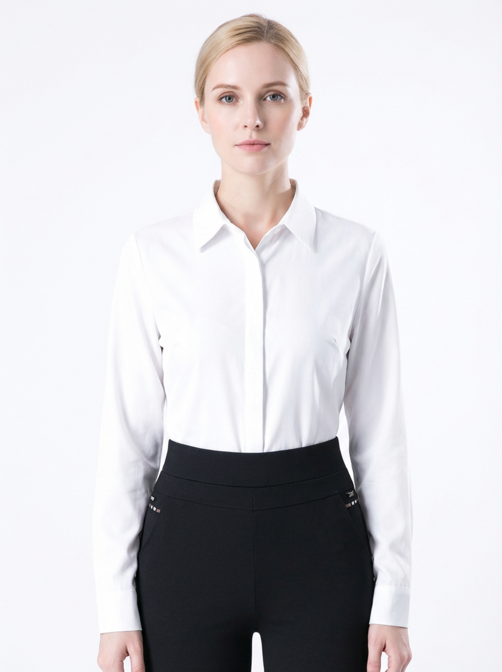 Pants Women High Waist Stretch Tailored Fit