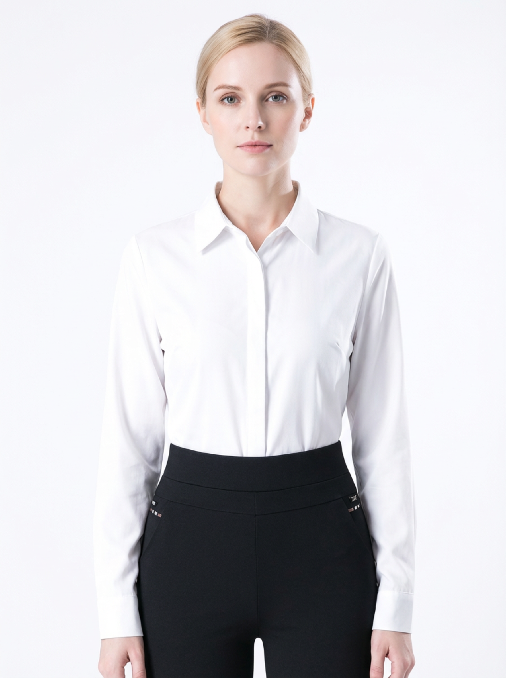 Pants Women High Waist Stretch Tailored Fit