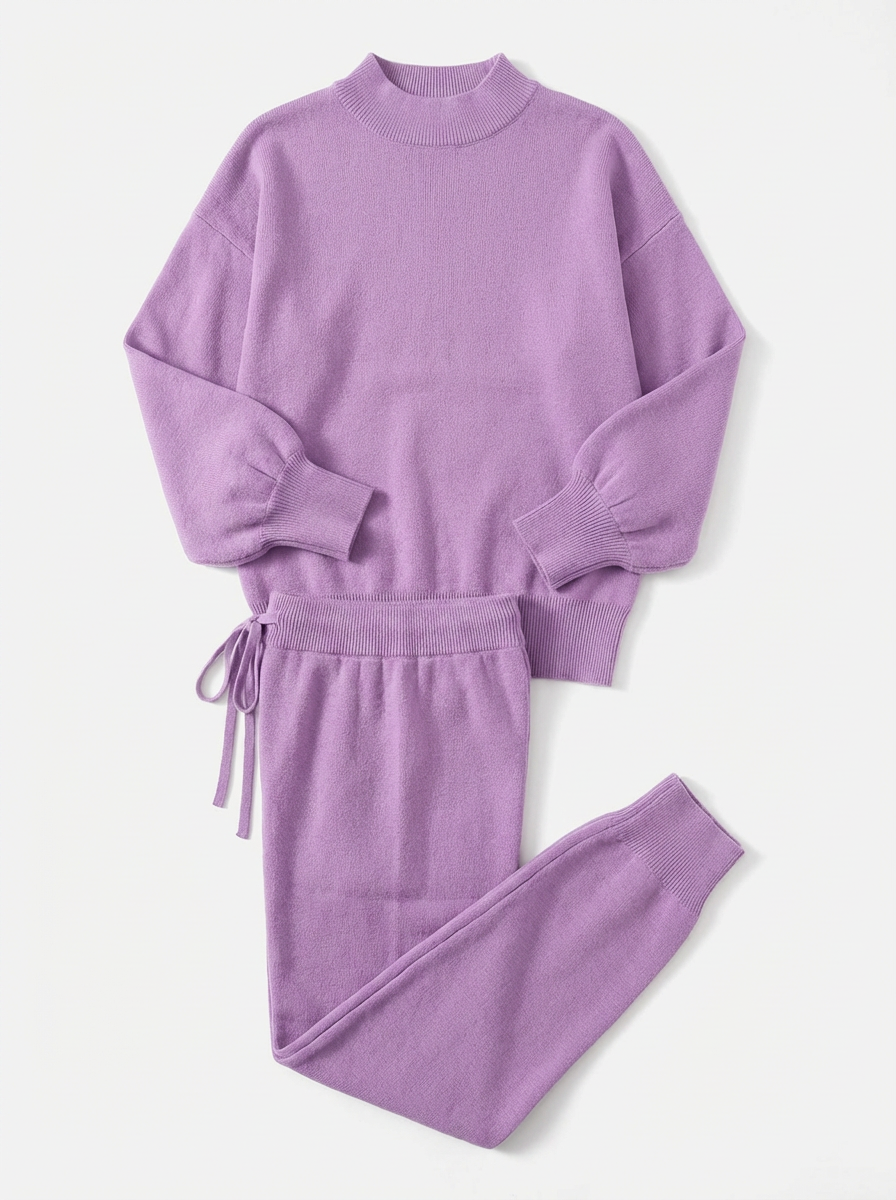 Tracksuit Women 2-Piece Set Relaxed Fit Balloon Sleeves