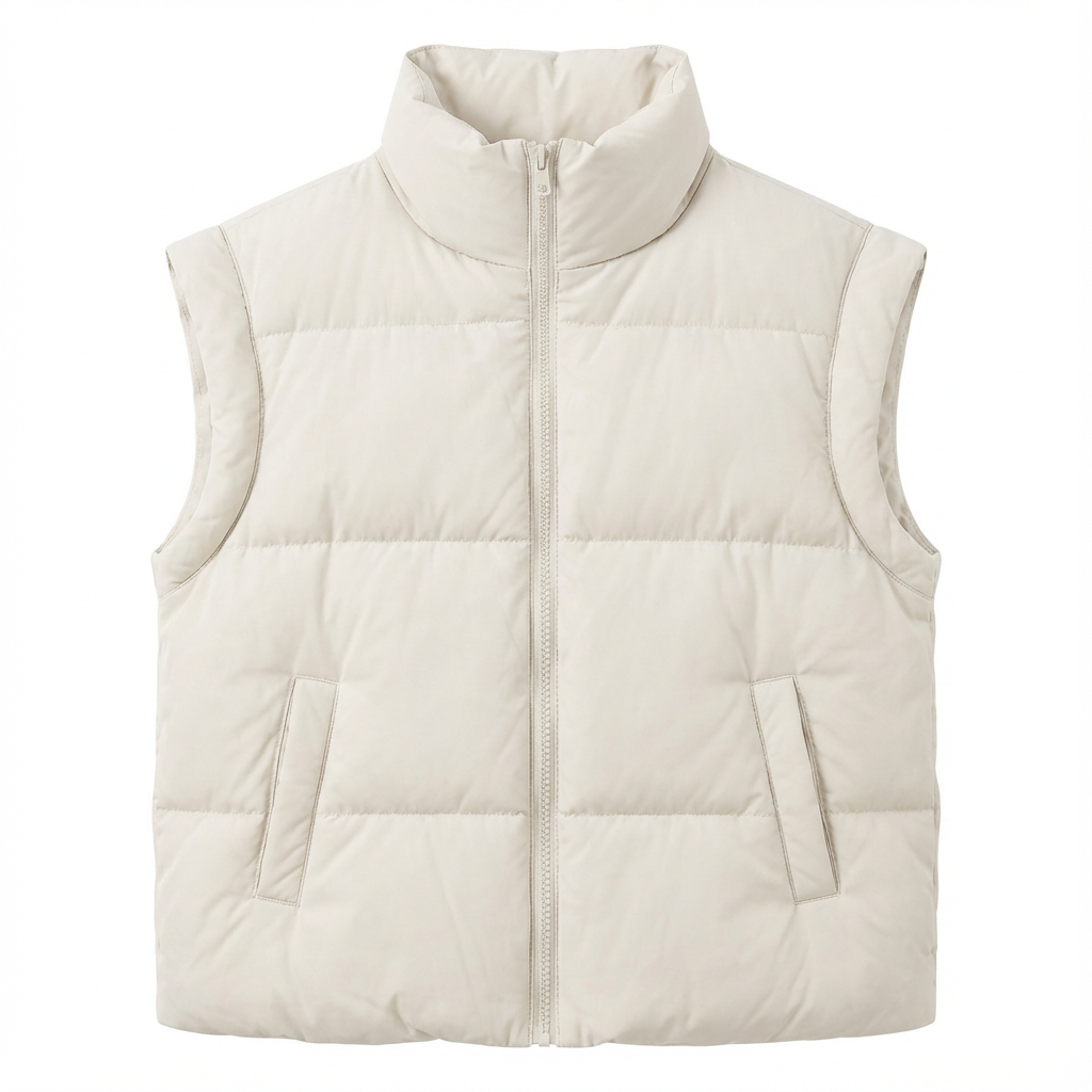 Vest Women Sleeveless Puffer Vest with High Collar
