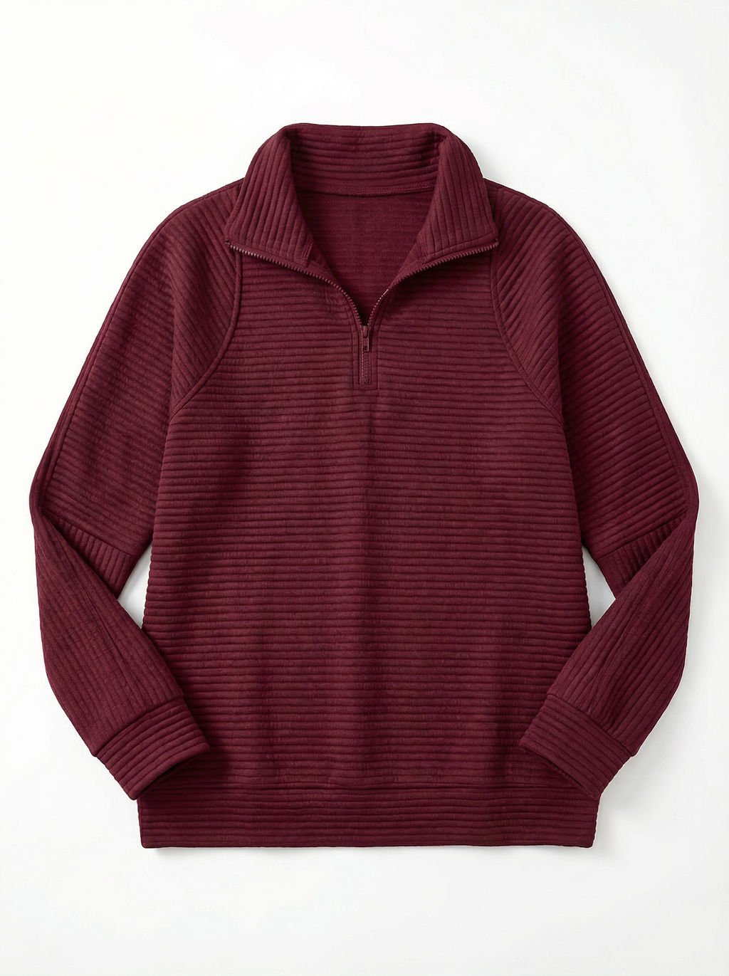 Sweater Women V‑Neck Zip Front Classic Silhouette