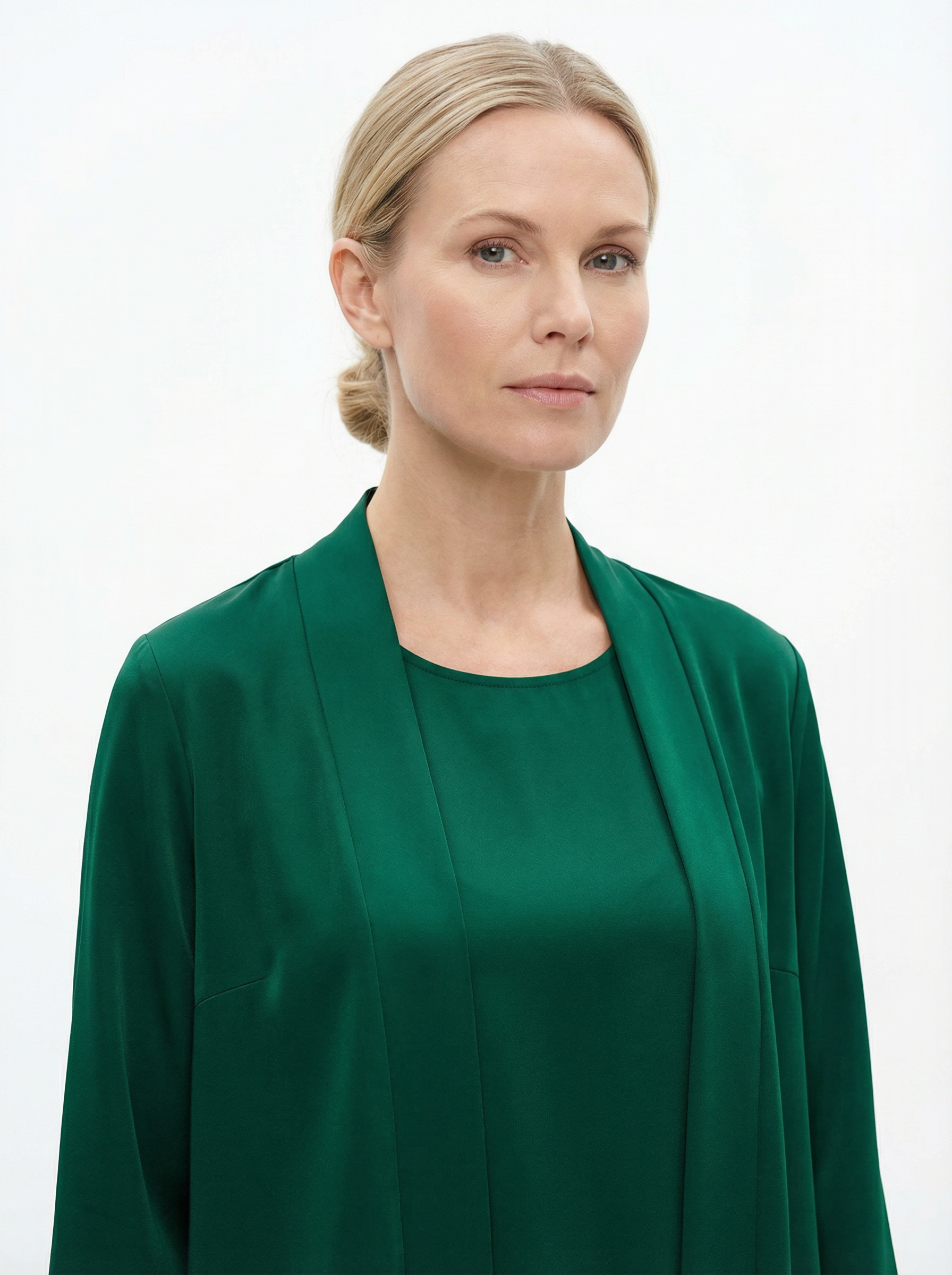 Three‑Piece Pantsuit Women Relaxed Fit Jacket Top & Trousers
