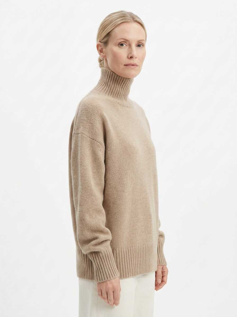 Turtleneck Sweater Women Classic Fit