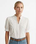 Blouse Women Classic Collar Button Closure Tailored Silhouette