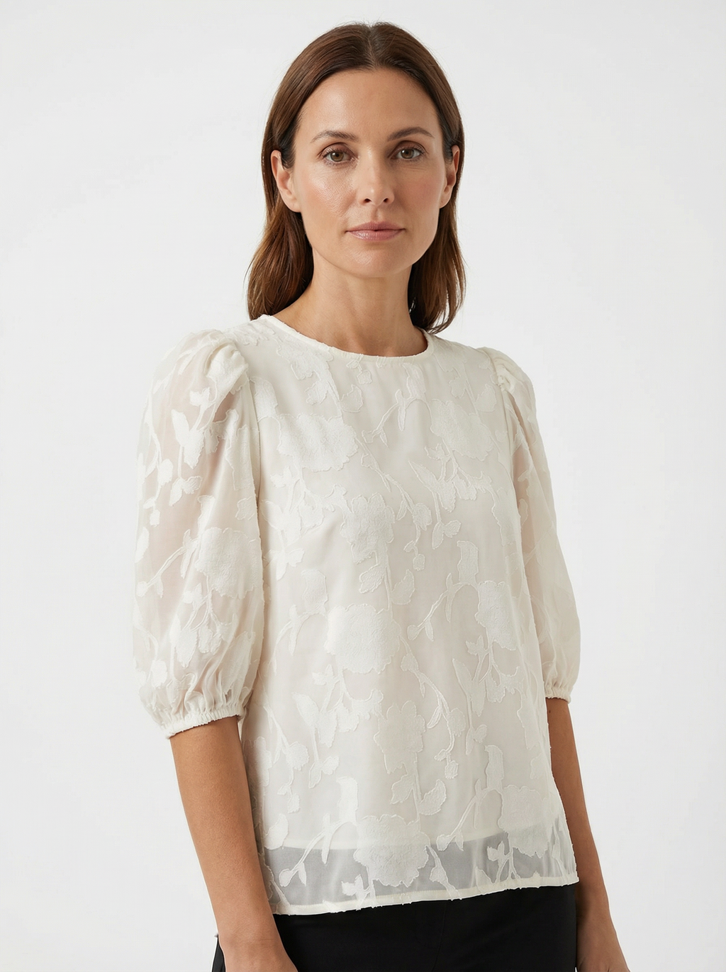 Top Women Sleeveless Floral Pattern Relaxed Silhouette