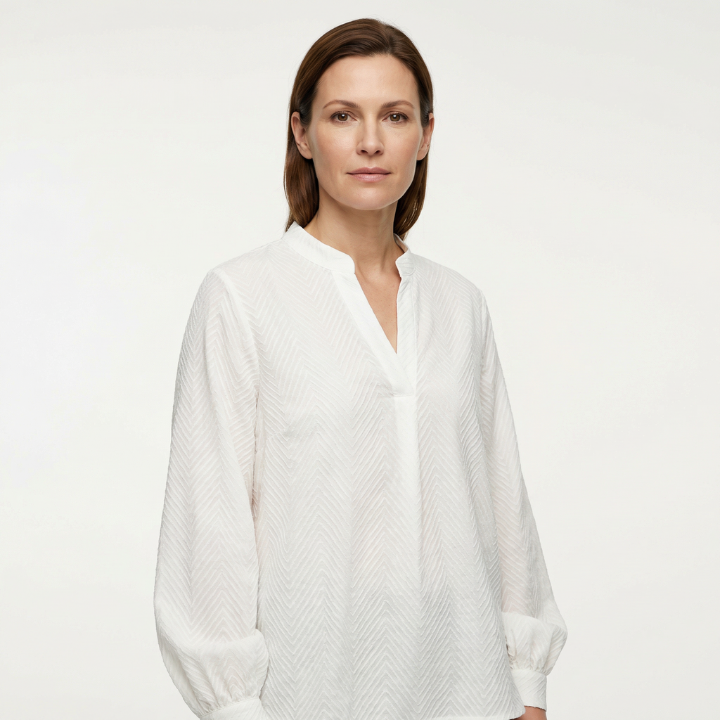 Top Women V‑Neck Smooth Draped Silhouette