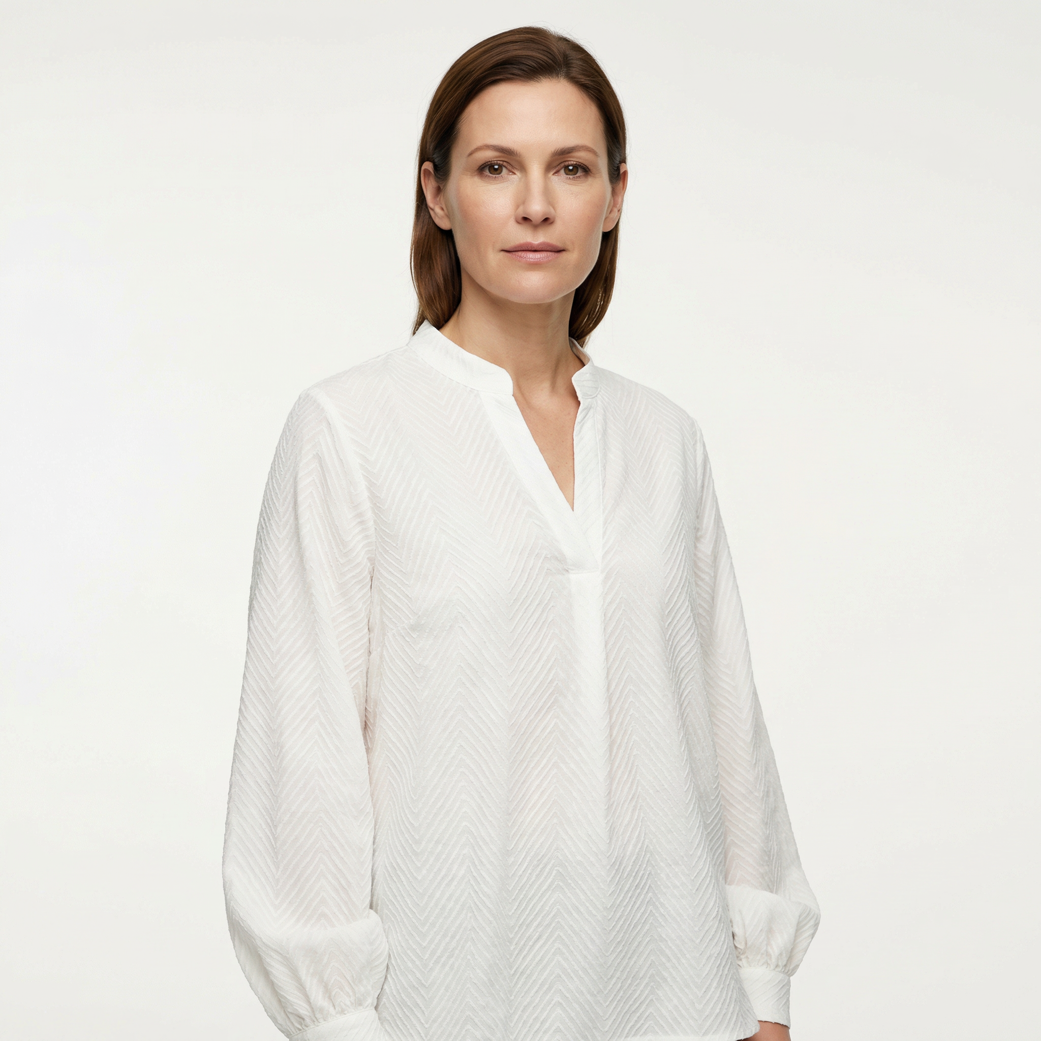 Top Women V‑Neck Smooth Draped Silhouette