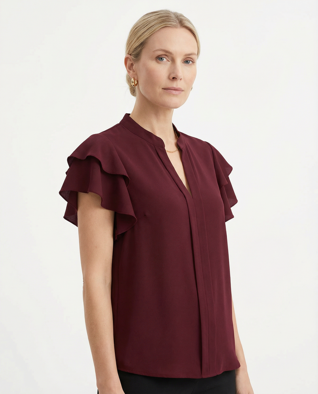 Blouse Women Sleeveless Refined Cut Everyday Style
