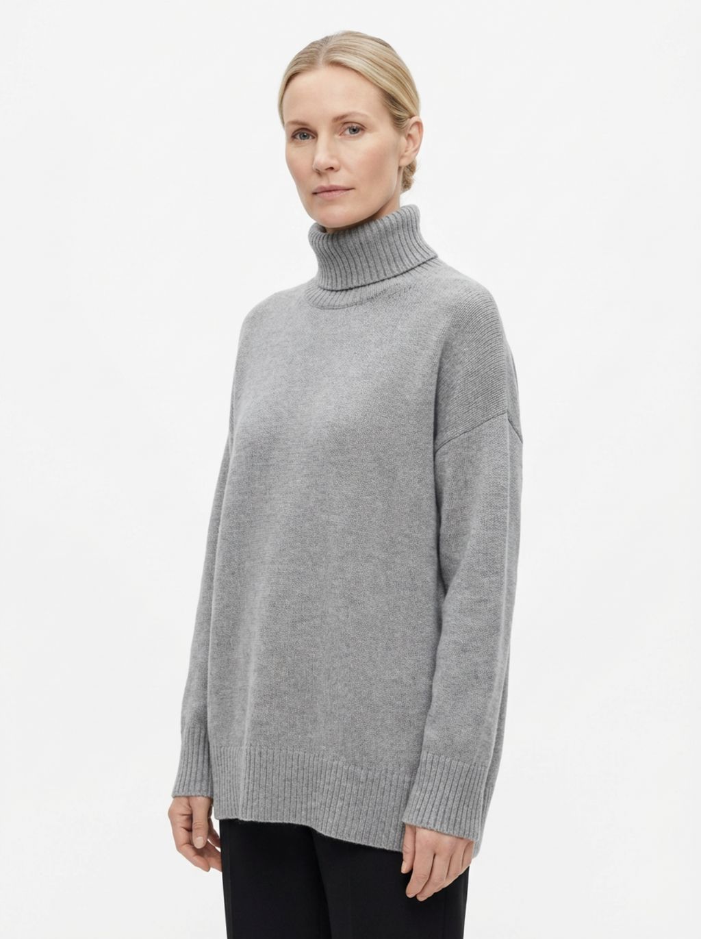 Turtleneck Sweater Women Classic Fit