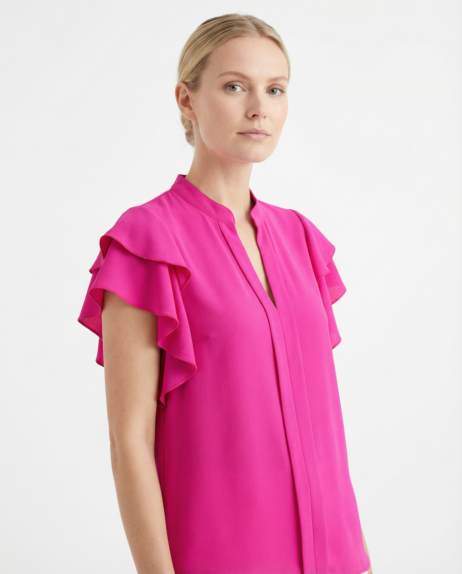 Blouse Women Sleeveless Refined Cut Everyday Style