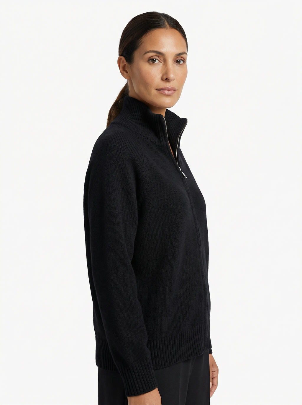 Cardigan Women Full-Zip Front Tailored Silhouette
