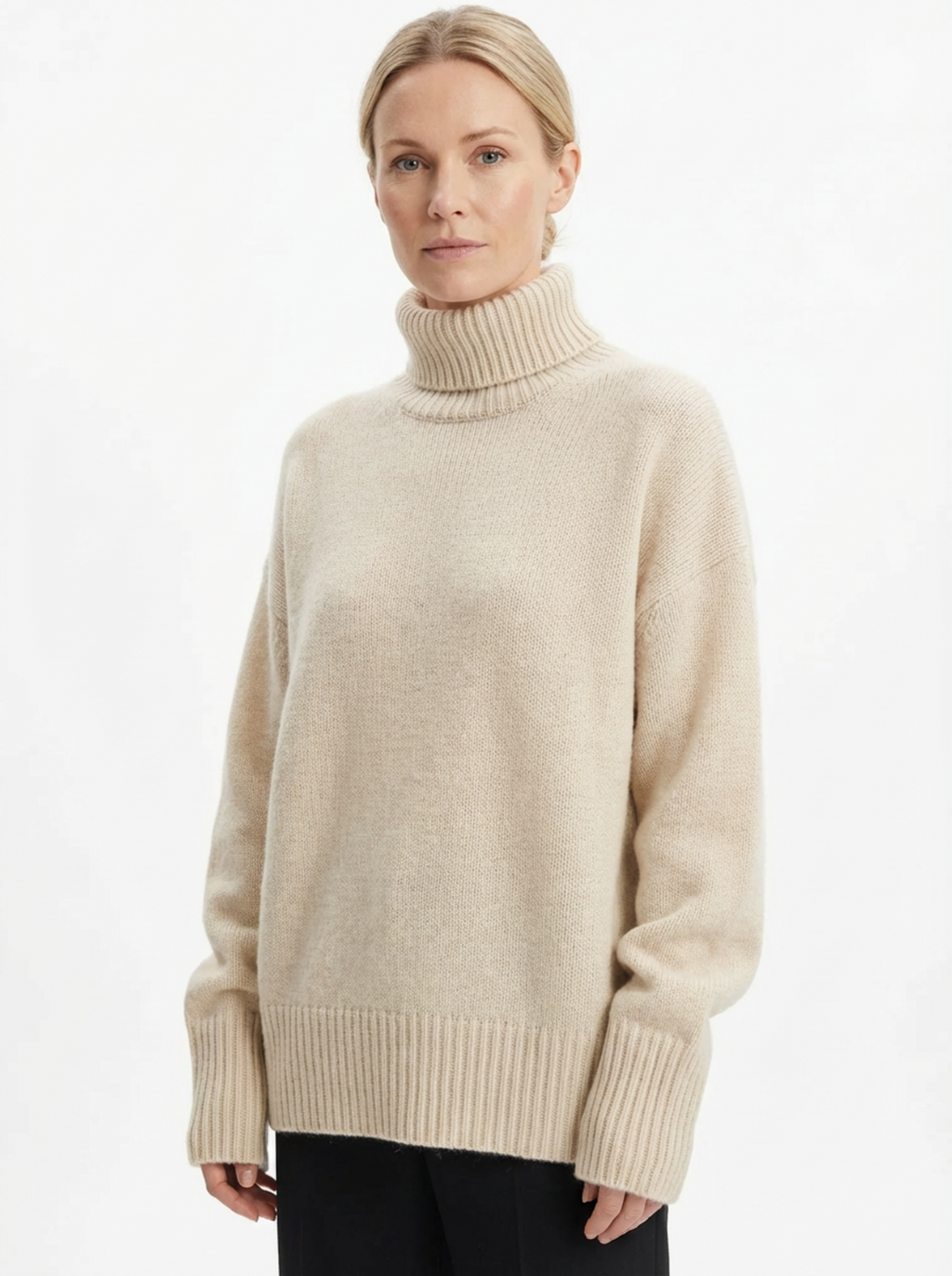 Turtleneck Sweater Women Classic Fit