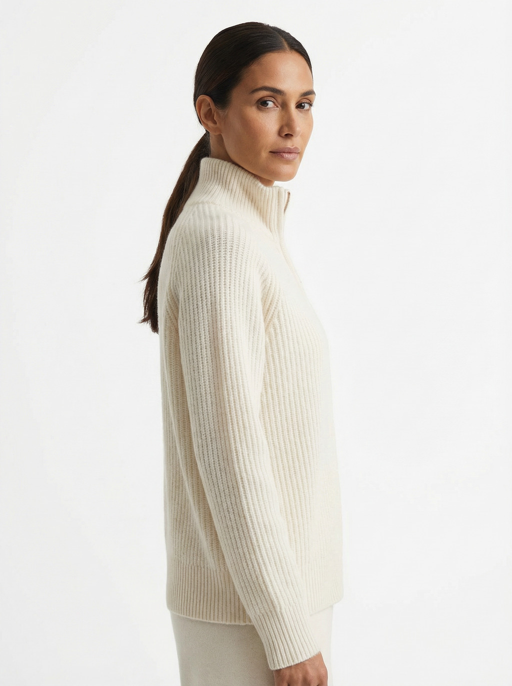 Cardigan Women Full-Zip Front Tailored Silhouette