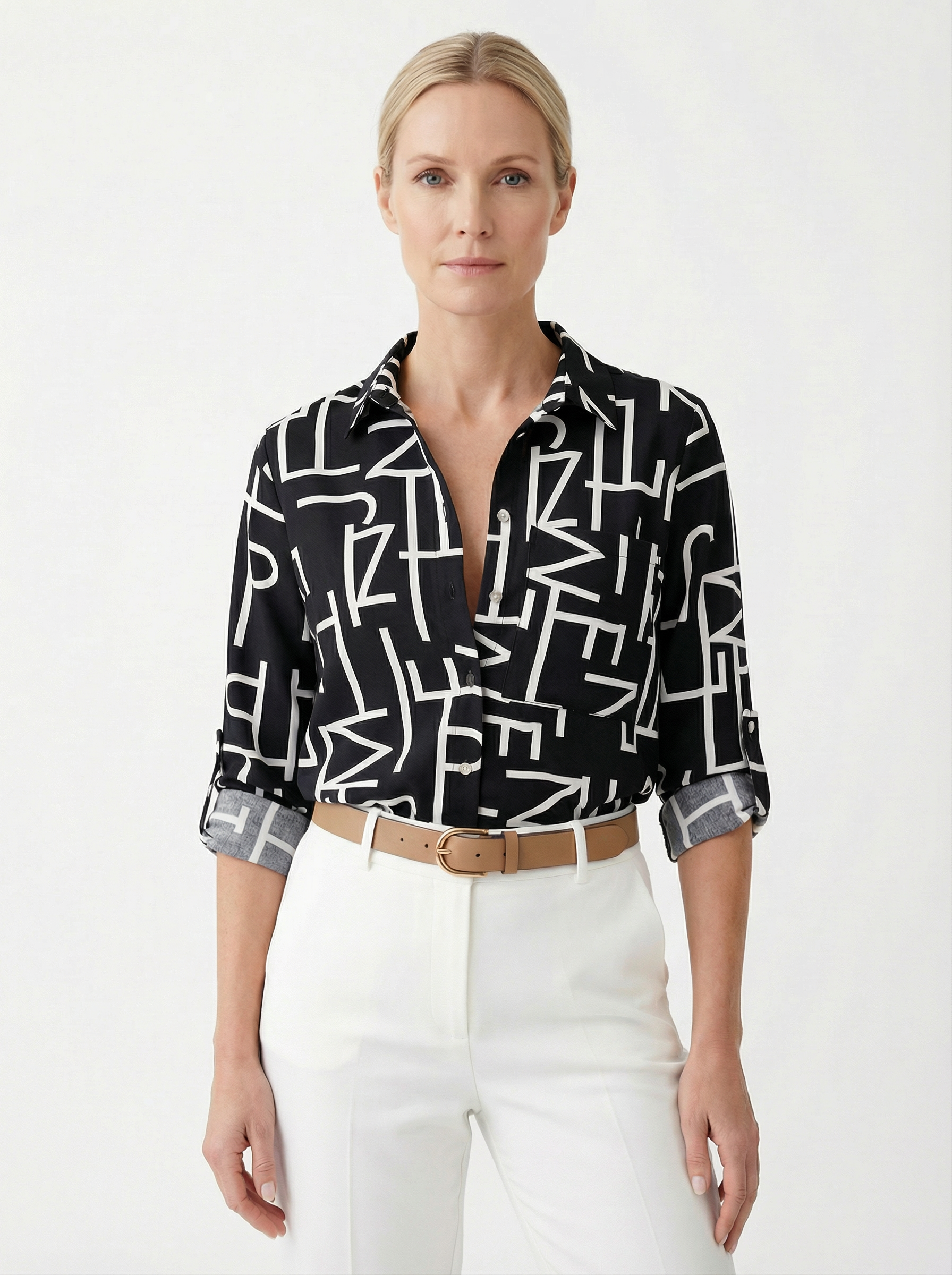 Blouse Women Casual Fit Wrap Collar Design