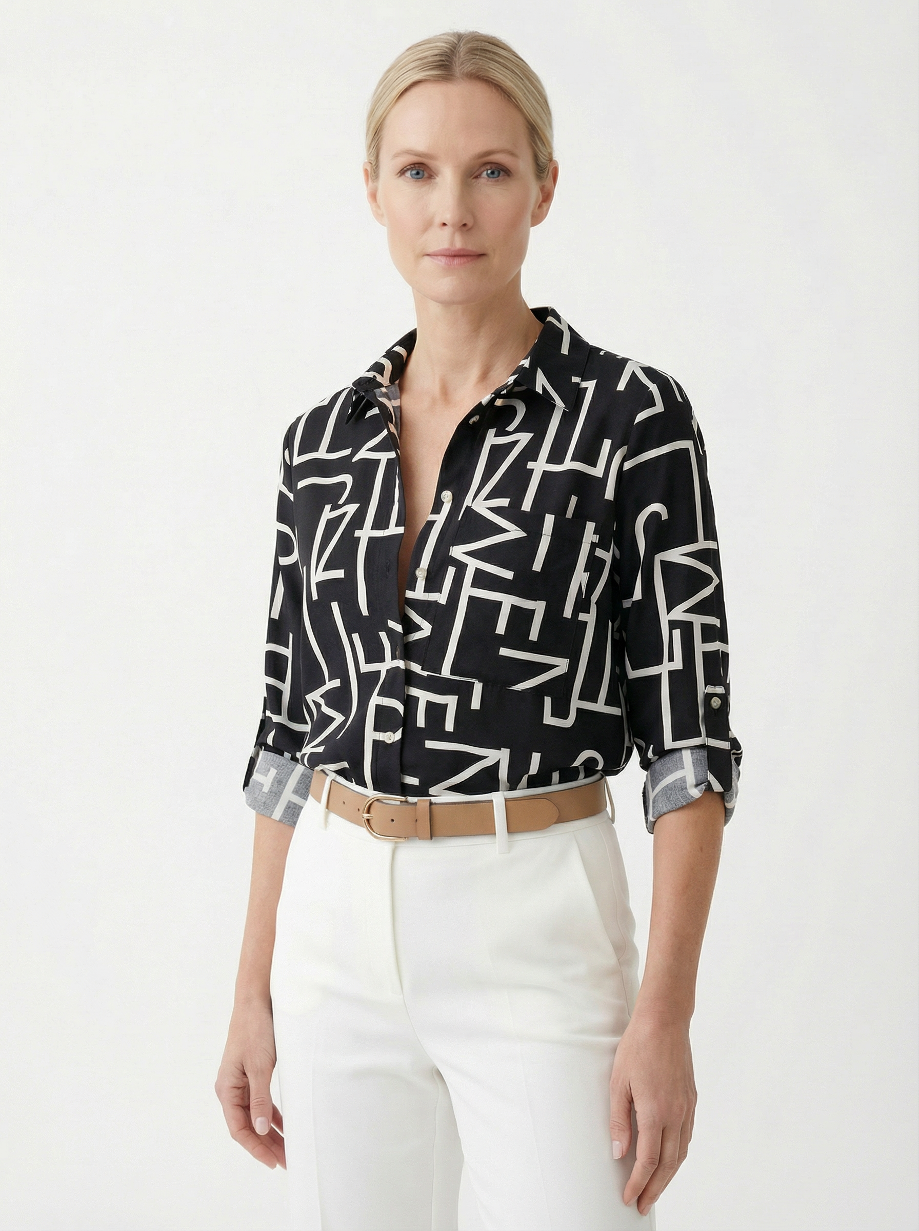 Blouse Women Casual Fit Wrap Collar Design