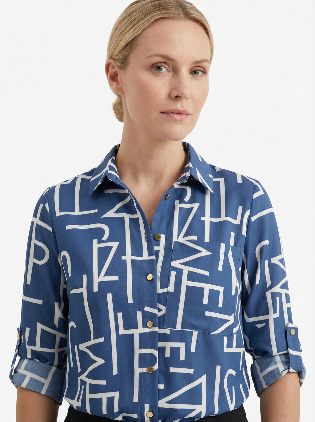 Blouse Women Casual Fit Wrap Collar Design