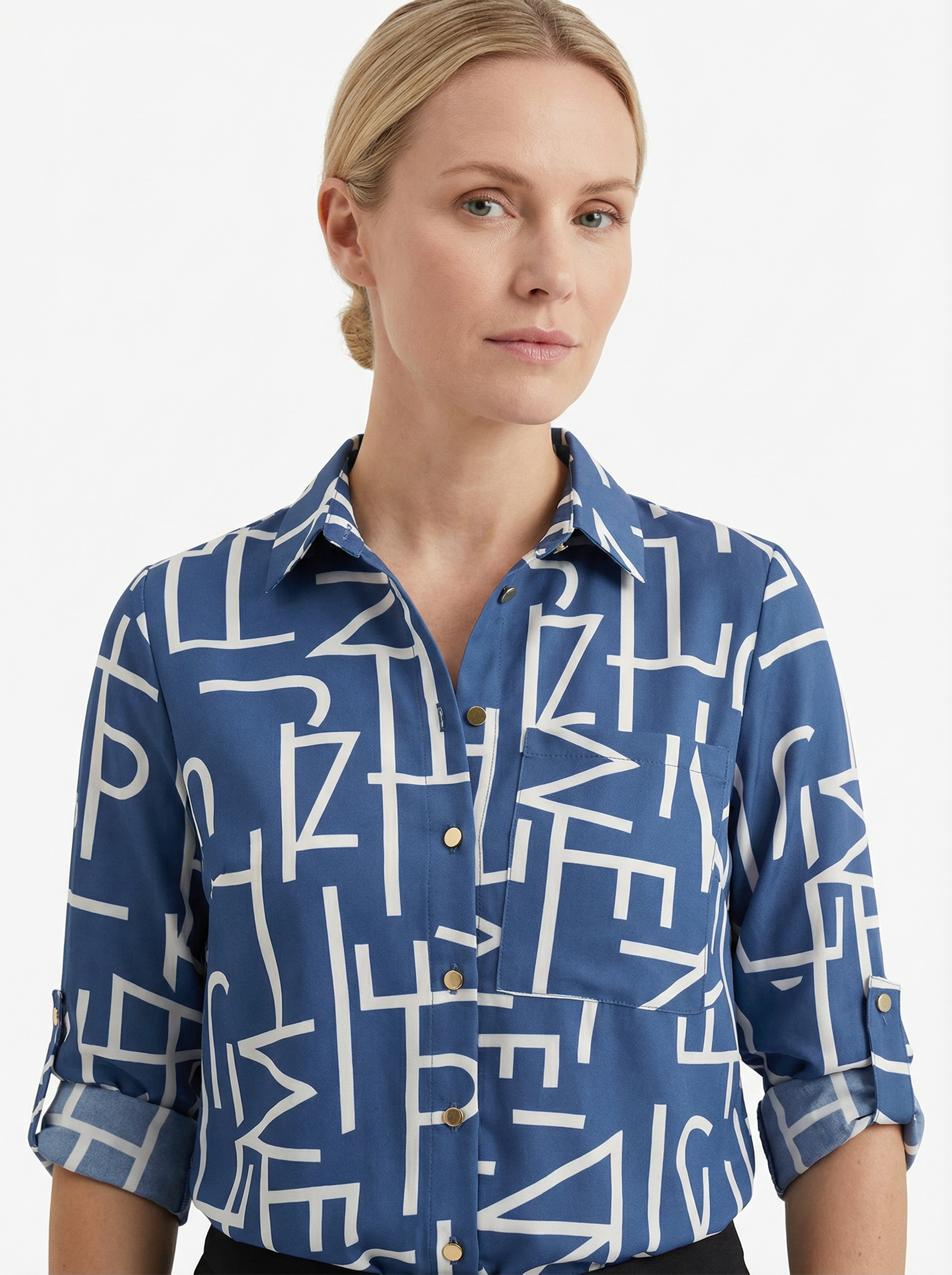 Blouse Women Casual Fit Wrap Collar Design
