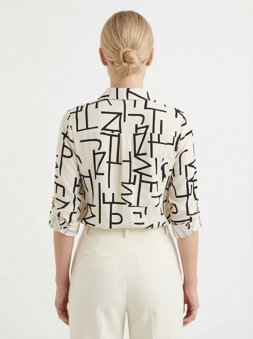 Blouse Women Casual Fit Wrap Collar Design