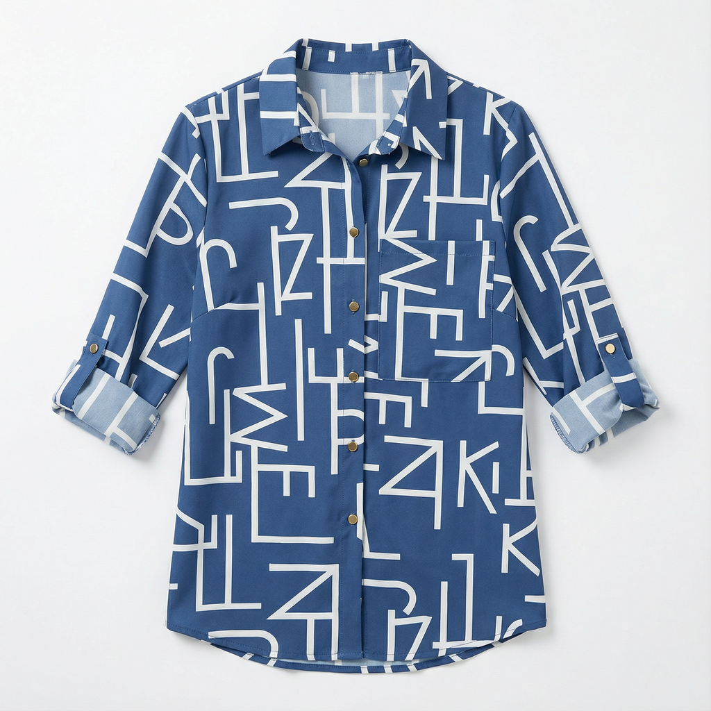 Blouse Women Casual Fit Wrap Collar Design