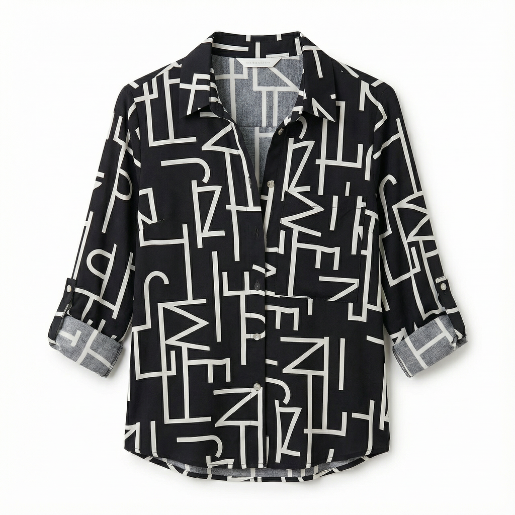 Blouse Women Casual Fit Wrap Collar Design