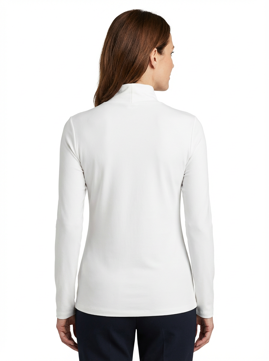 Turtleneck Sweater Women High Neck Clean Lines Relaxed Fit