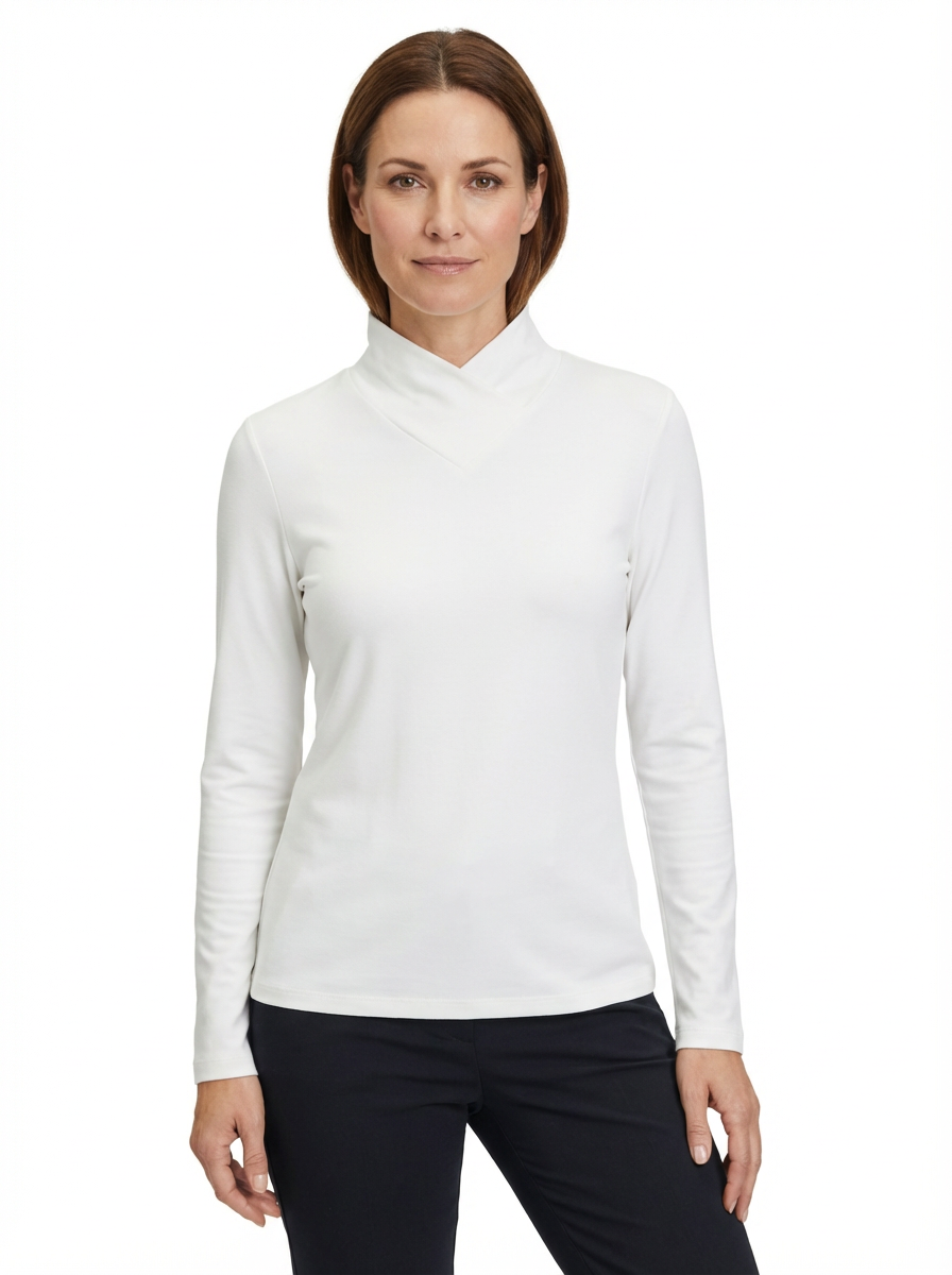 Turtleneck Sweater Women High Neck Clean Lines Relaxed Fit