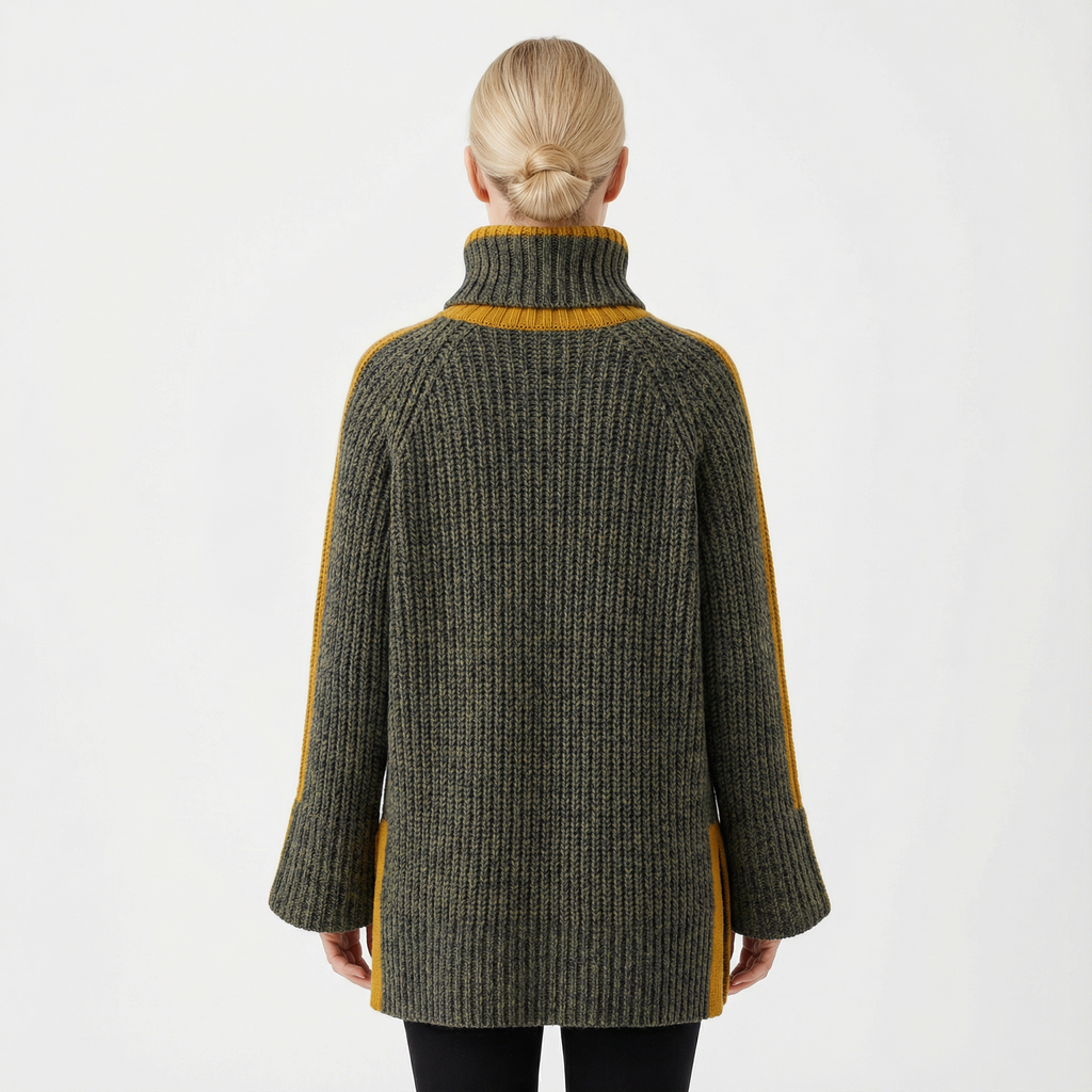 Sweater Women Knitted Winter Crew Neck