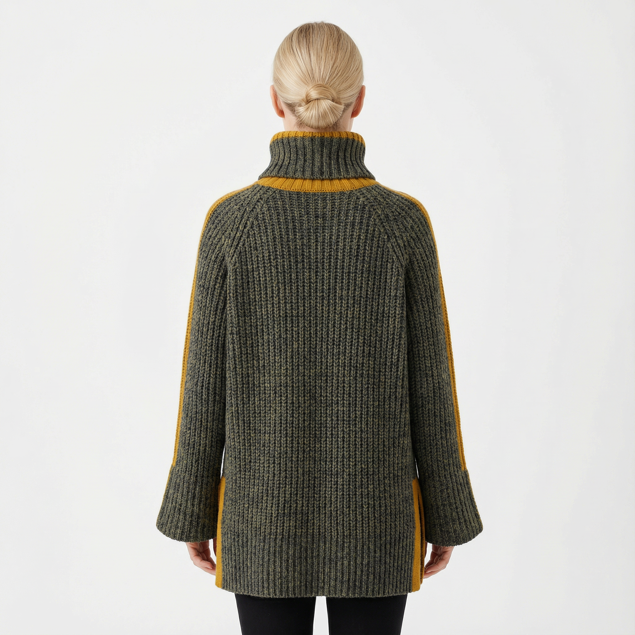 Sweater Women Knitted Winter Crew Neck