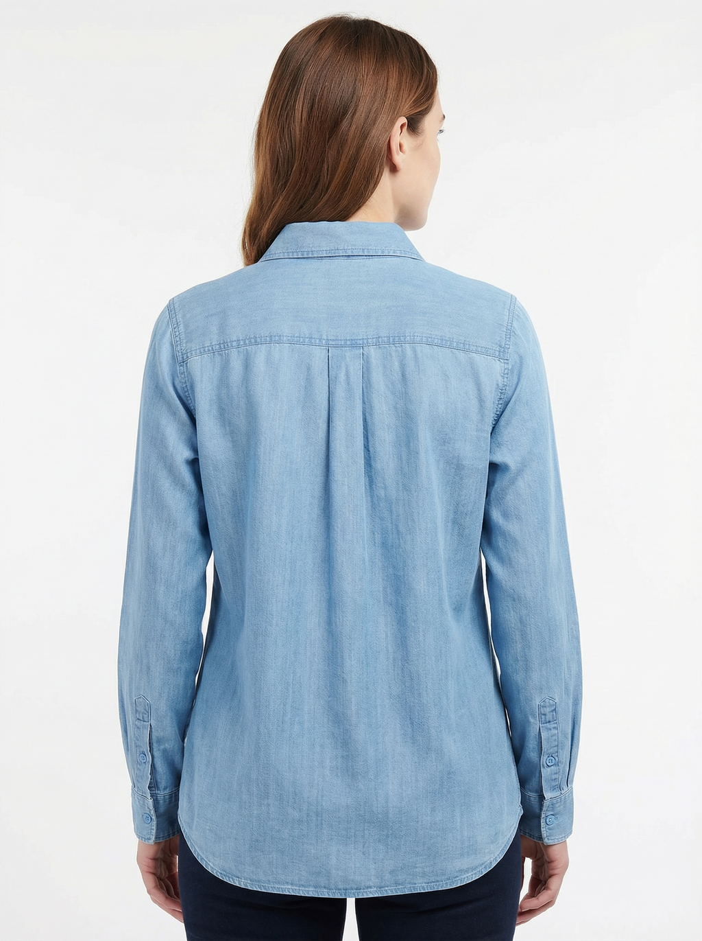 Women’s Button-Down Shirt with Classic Collar & Long Sleeves