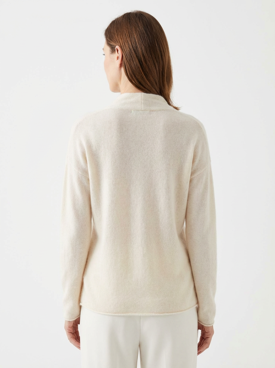 Sweater Women Wrap V‑Neck Relaxed Fit Crossed Wrap
