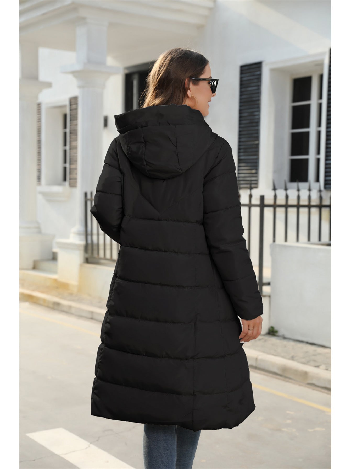 Jacket Women Oversized Bomber Jacket with Zip Closure