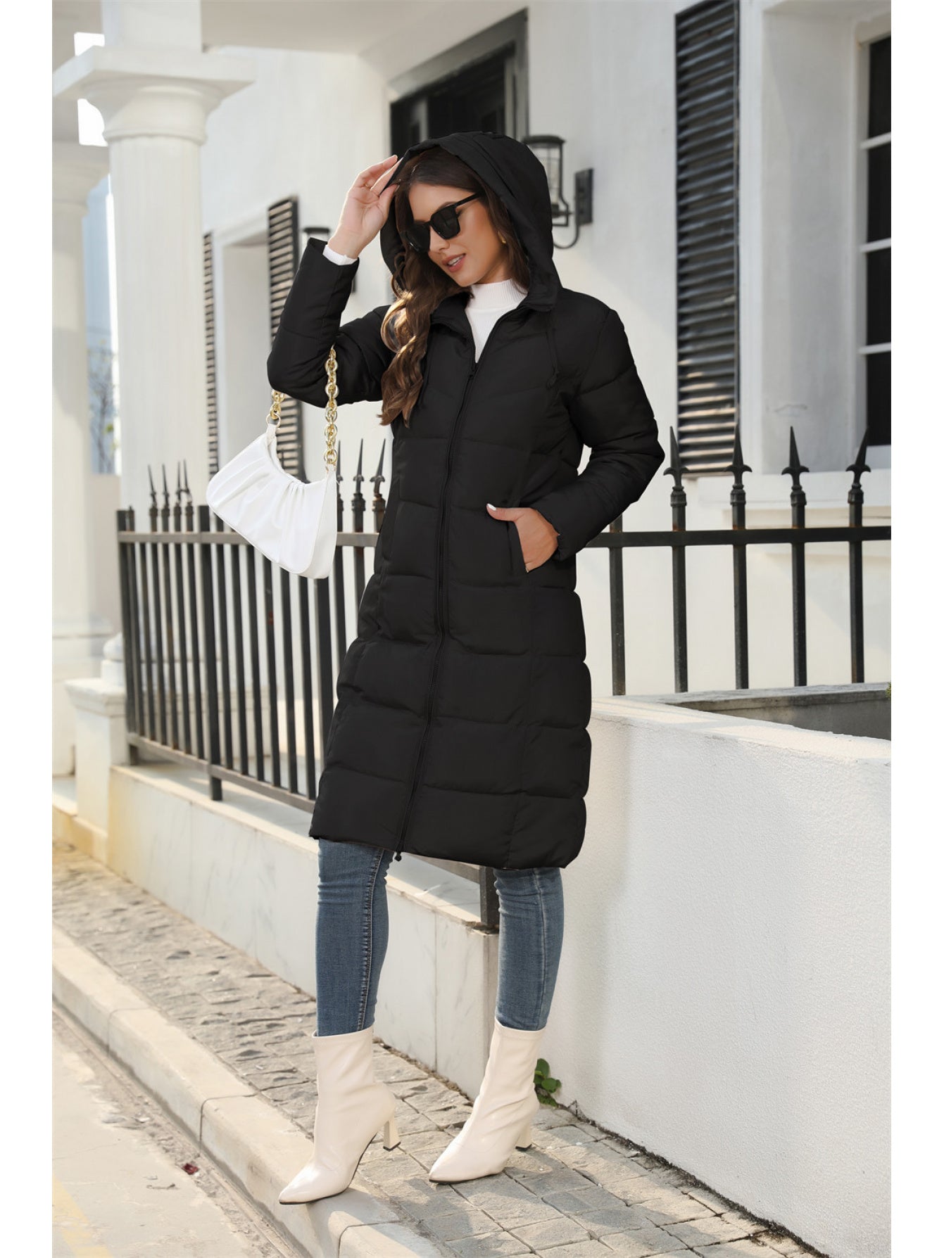 Jacket Women Oversized Bomber Jacket with Zip Closure